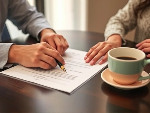 블로그 후원 계약의 중요성을 강조하는 클로즈업 이미지