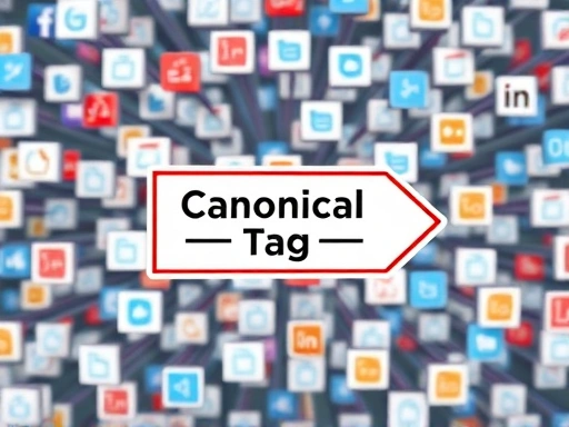 여러 웹페이지 아이콘이 얽히고설킨 복잡한 네트워크를 보여주는 이미지