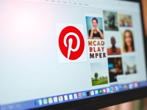 핀터레스트 로고와 다양한 블로그 이미지