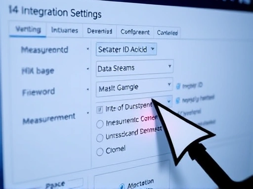 GA4 연동 설정 화면에 클로즈업된 이미지