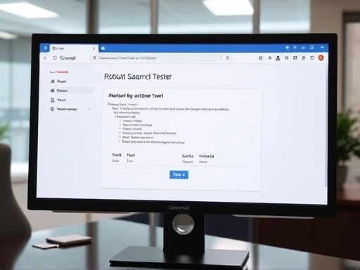 모니터 화면에 구글 서치 콘솔의 `robots.