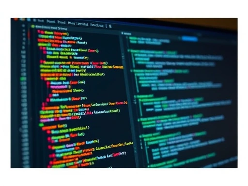 코딩 인터페이스를 부분적으로 보여주고 데이터 마크업을 보여주는 화면 캡처를 통해 기술적 구현을 강조하며, 부드러운 조명을 사용하여 접근성을 높이는 두 번째 이미지