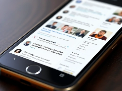 A close-up shot of a smartphone screen displaying an active online forum for perfume enthusiasts, with diverse avatars and discussion threads about blending techniques and sharing experiences, symbolizing community and information exchange. SEO keywords: online community, forum, perfume enthusiasts, digital interaction.