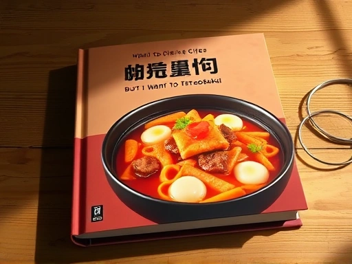 따뜻한 색감의 떡볶이 이미지