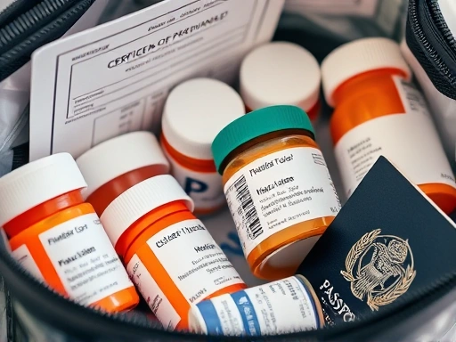 Close-up of a student looking at a campus map or brochure with iconic university buildings in the background, focusing on preparation and exploration for an overseas campus visit.