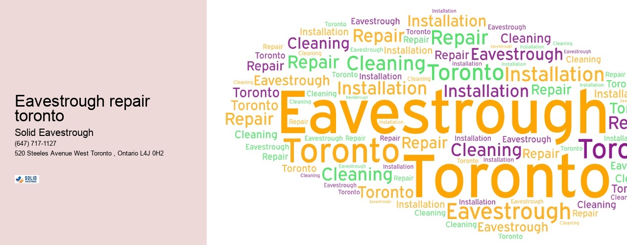 Eavestrough repair toronto