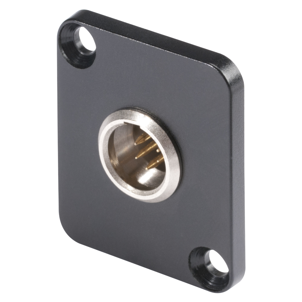 HICON-Mini-XLR Einbaust. 5-pol D-Flansch