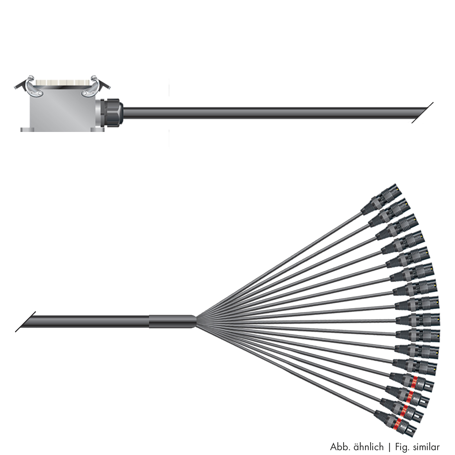 PC Isopod 2x0,22qmm,  3,00m, Spleisskabe