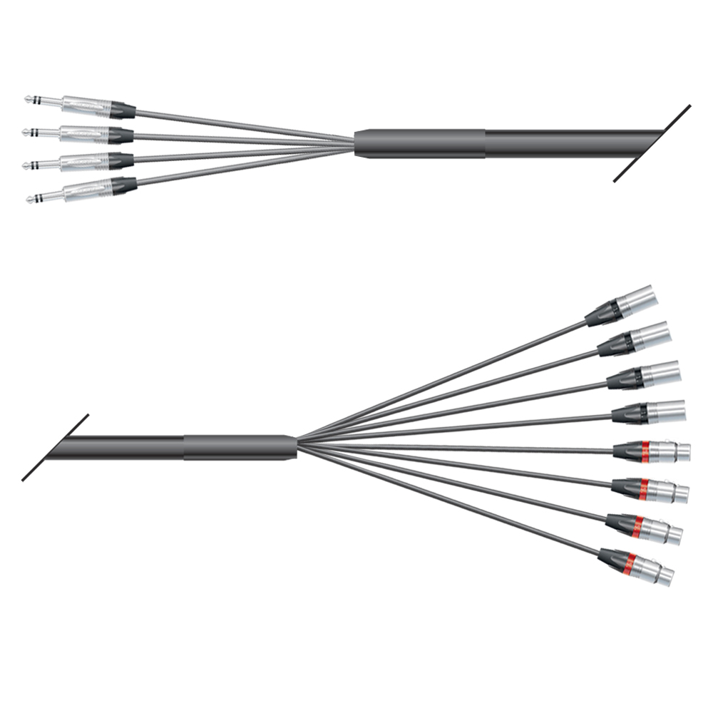 Multicorekabel Quantum, schwarz,  6,00m