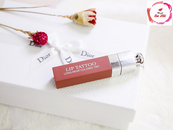 Son Dior 491 Tatoo Lip Tintmàu hồng đất Natural RosewoodFull Box Túi   HộpChất son mịn màngBám màu lên đến 12 giờTặng kèm quà xịn sò  Lazadavn