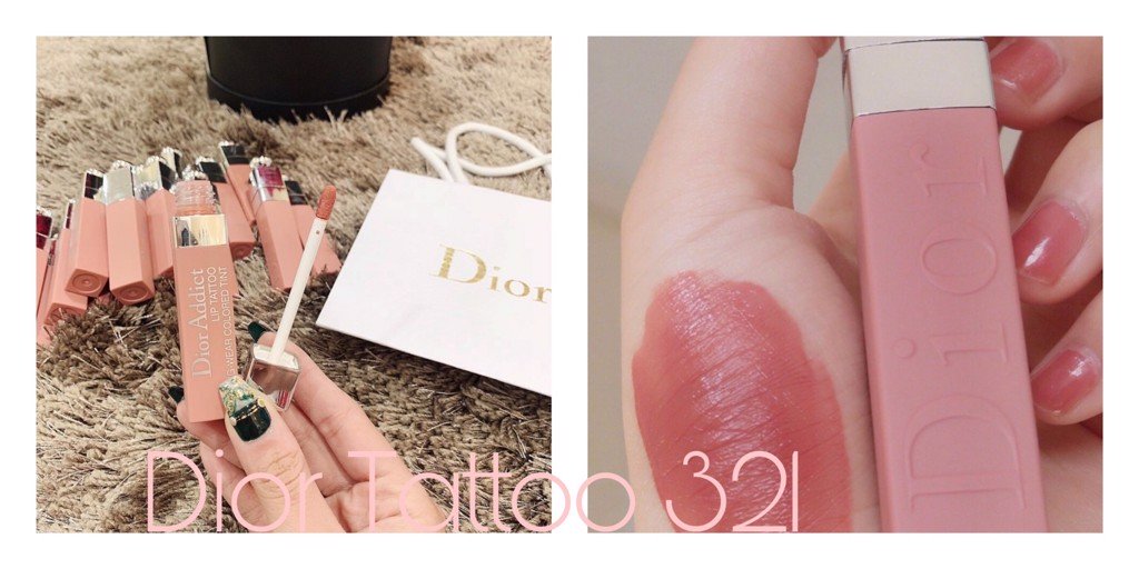 Son Dior Addict Lip Tattoo Màu 321 Natural Rose Fullbox Damask  Mỹ Phẩm  Chính Hãng