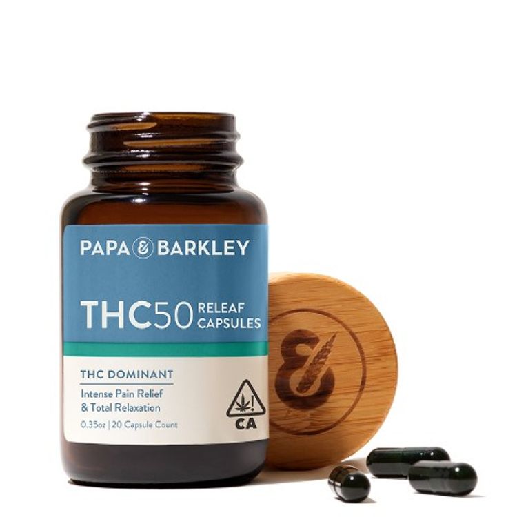 PAPA AND BARKLEY RELEAF CAPSULE 50MG THC 20CT