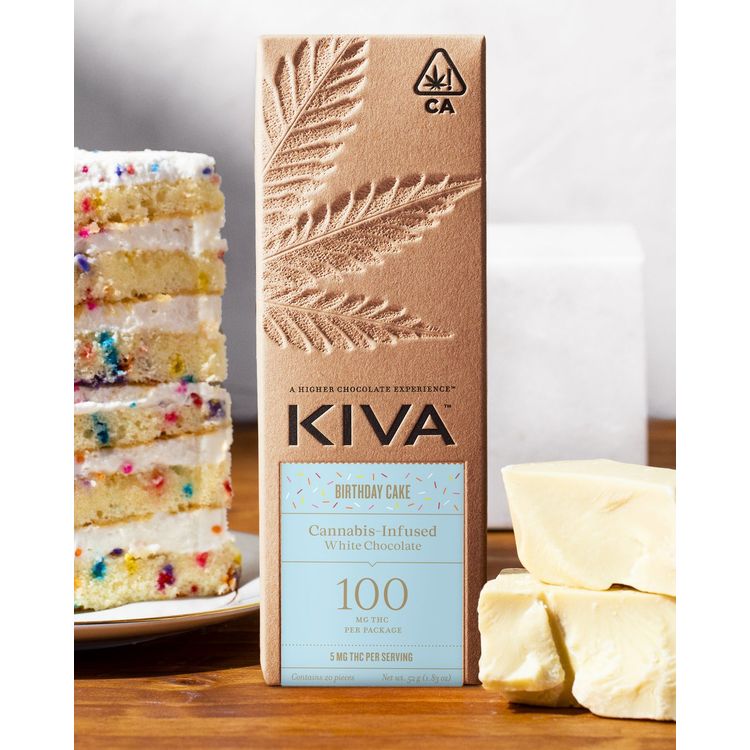 Kiva Bar Midnight Mint Dark Chocolate CBN Cannabis Edible