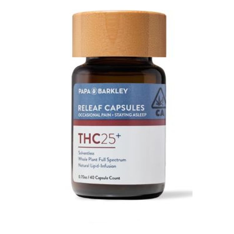 PAPA AND BARKLEY RELEAF CAPSULE 25MG THC 40CT