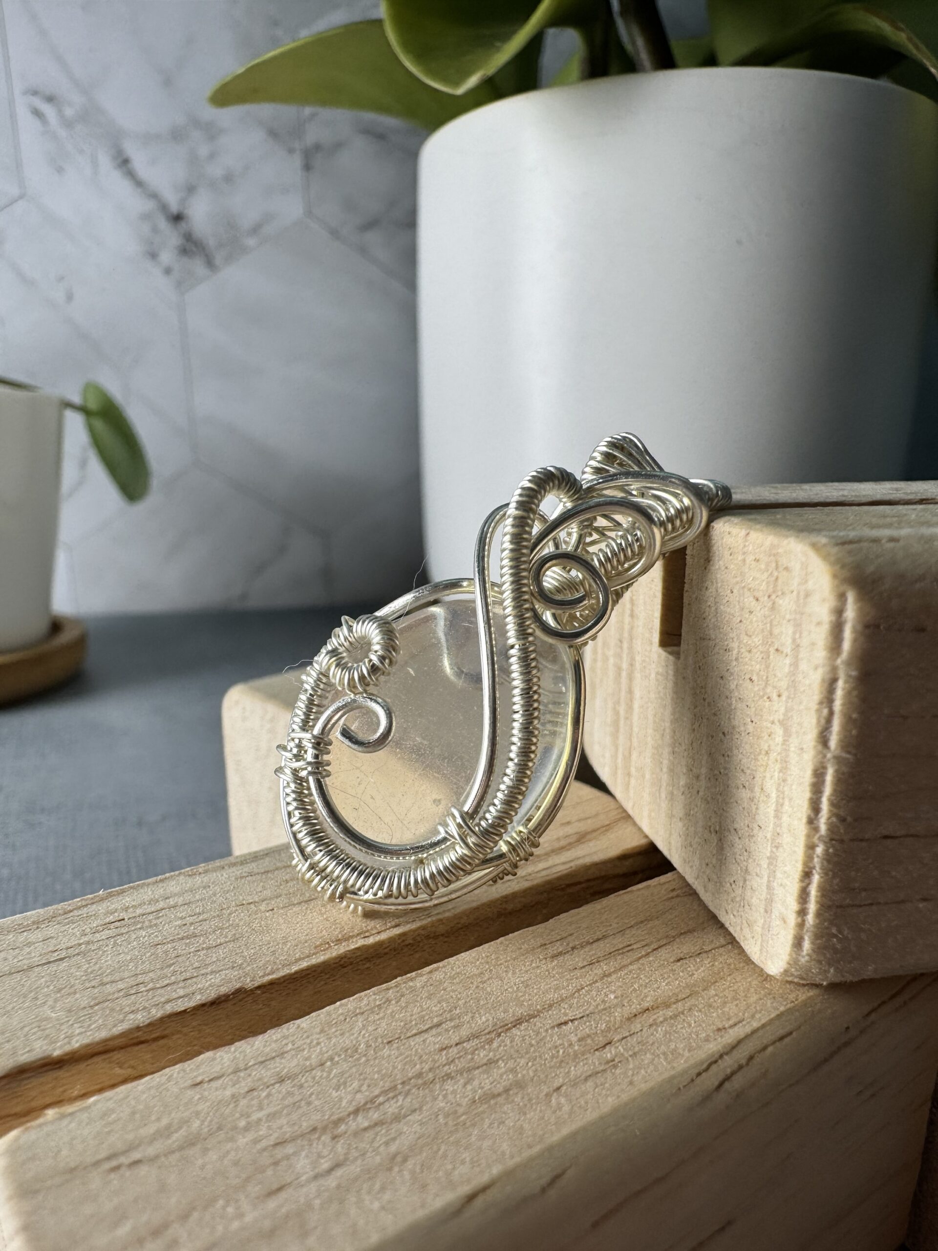 Swifty Pendant — Handmade Wire Wrapped Opalite Necklace (Inspired by Taylor Swift’s “Opalite”) - Image 8