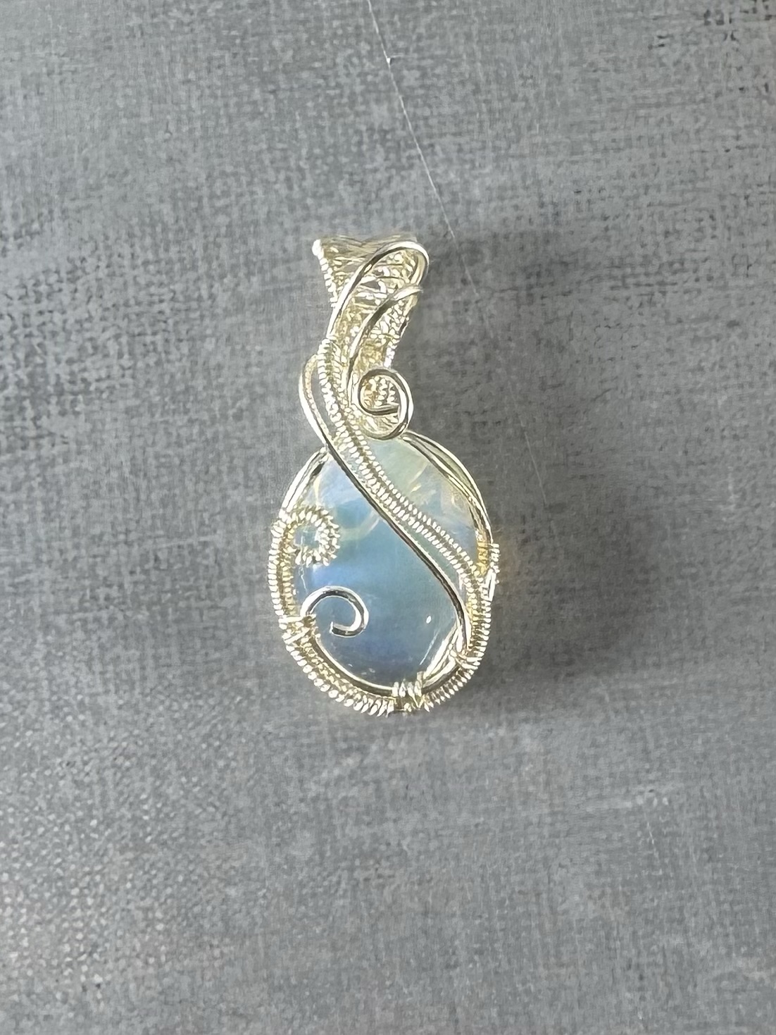 Swifty Pendant — Handmade Wire Wrapped Opalite Necklace (Inspired by Taylor Swift’s “Opalite”) - Image 9