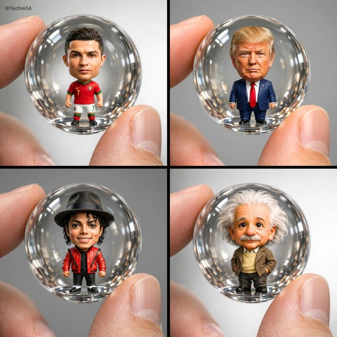 Chibi Figure in Glass Capsule Portrait