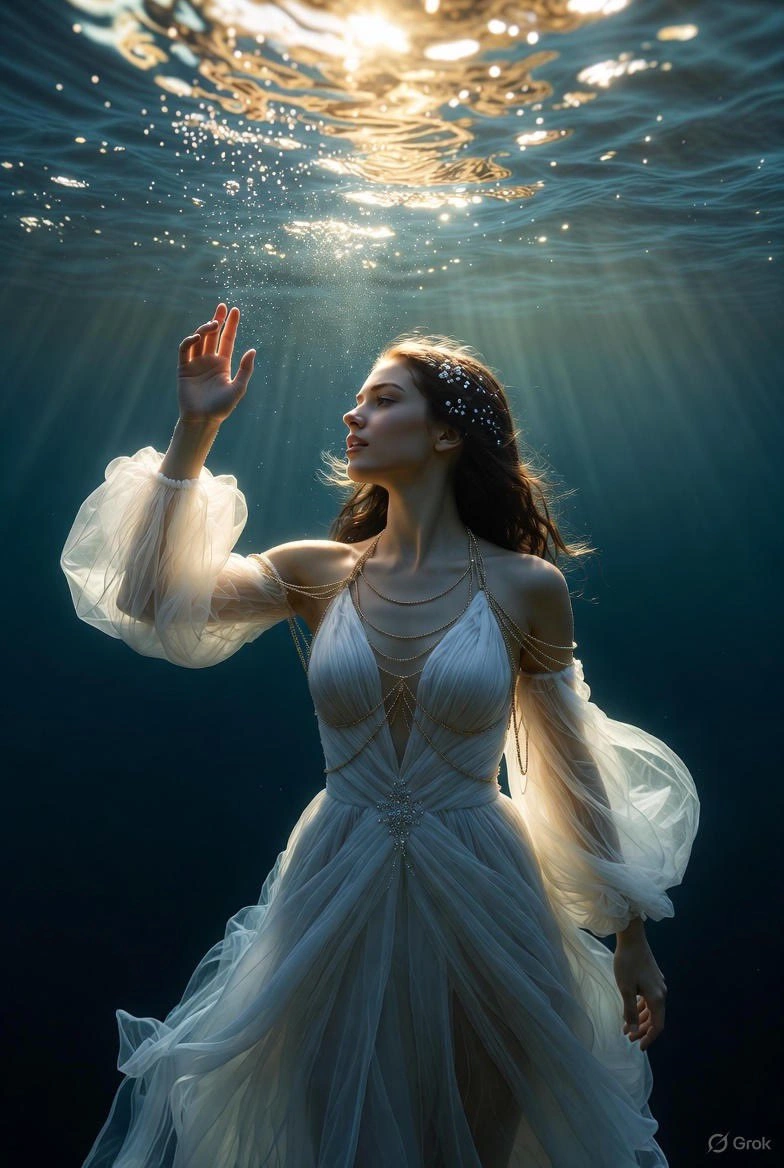 Ethereal Underwater Fantasy Portrait