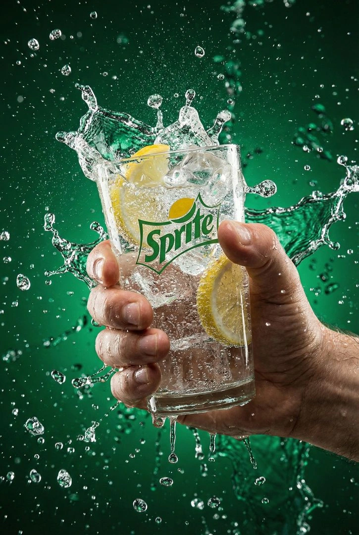 Explosive Cola Splash in High-Speed Commercial Photography
