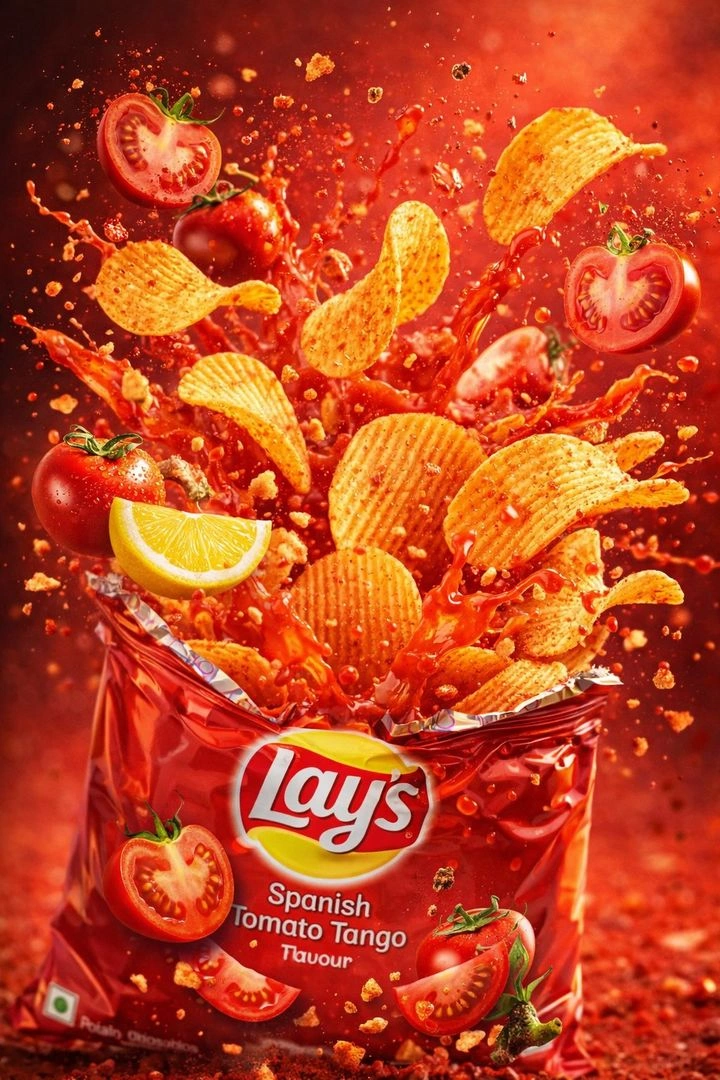 Explosive Lay's Spanish Tomato Tango Snack Burst