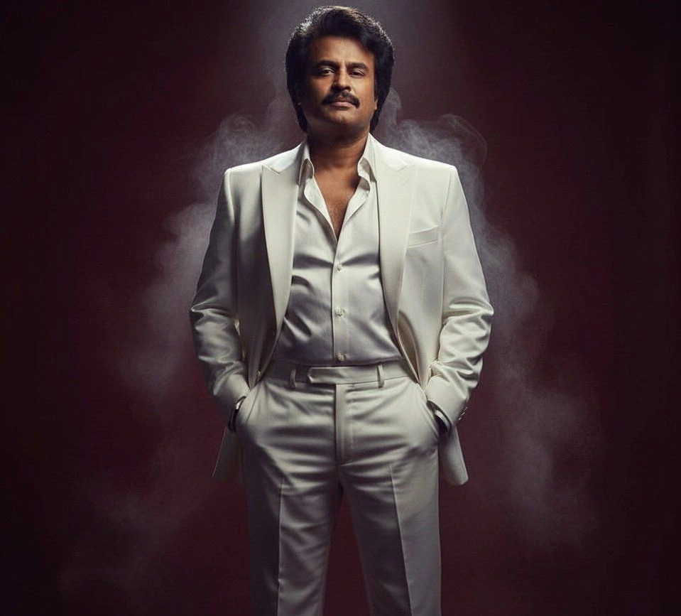 Moody Maroon Studio Portrait with Drifting Smoke