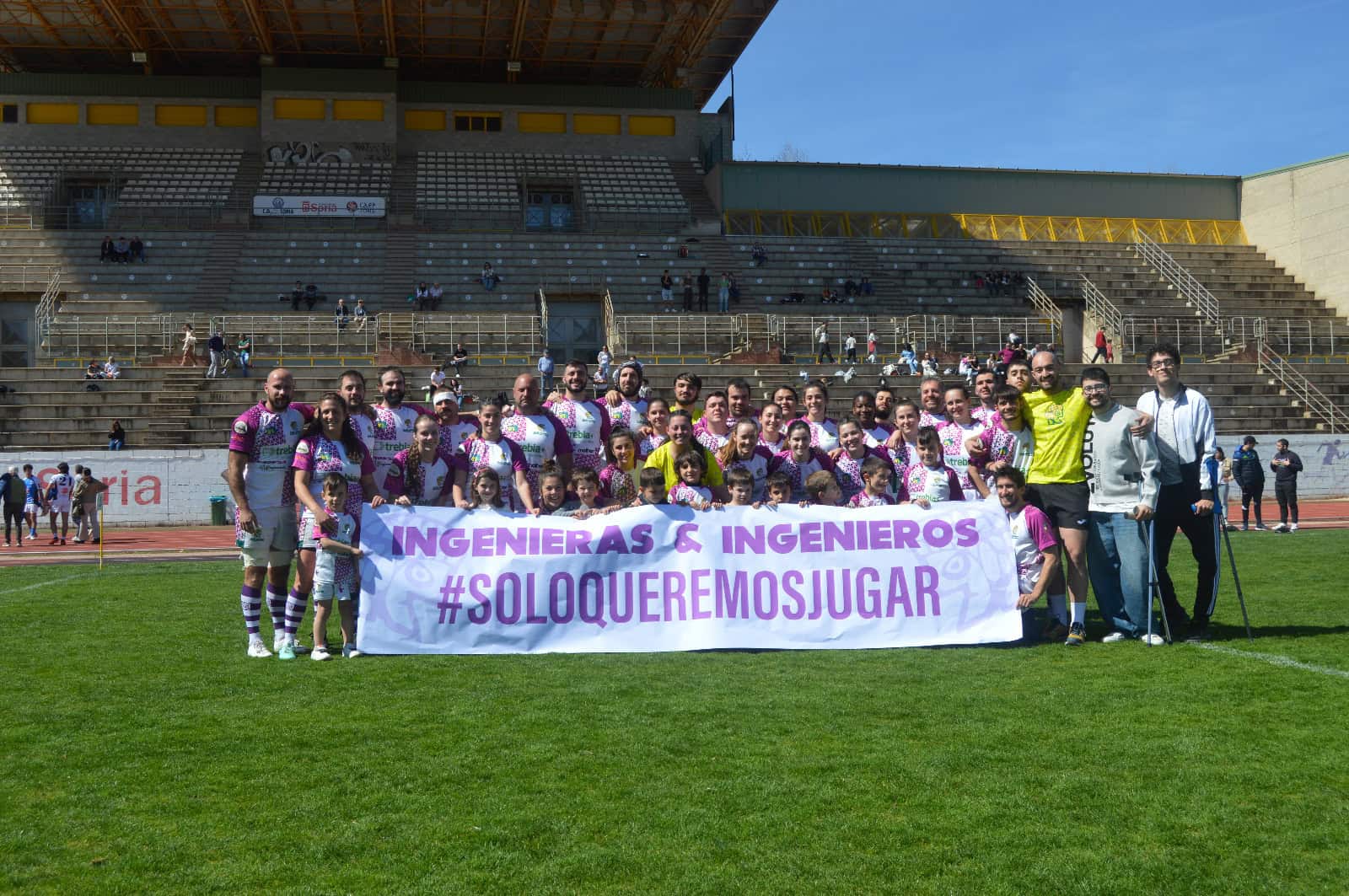 Sigue la reivindicación de Ingenieros Rugby durante sus encuentros de liga