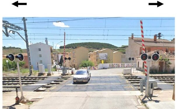 paso a nivel de Arcos de Jalón