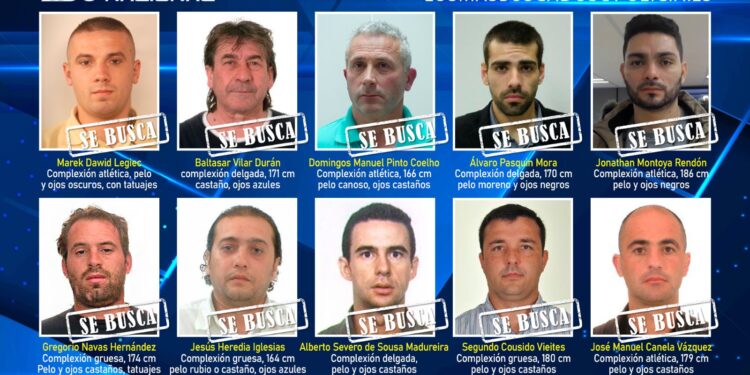 fugitivos policía nacional