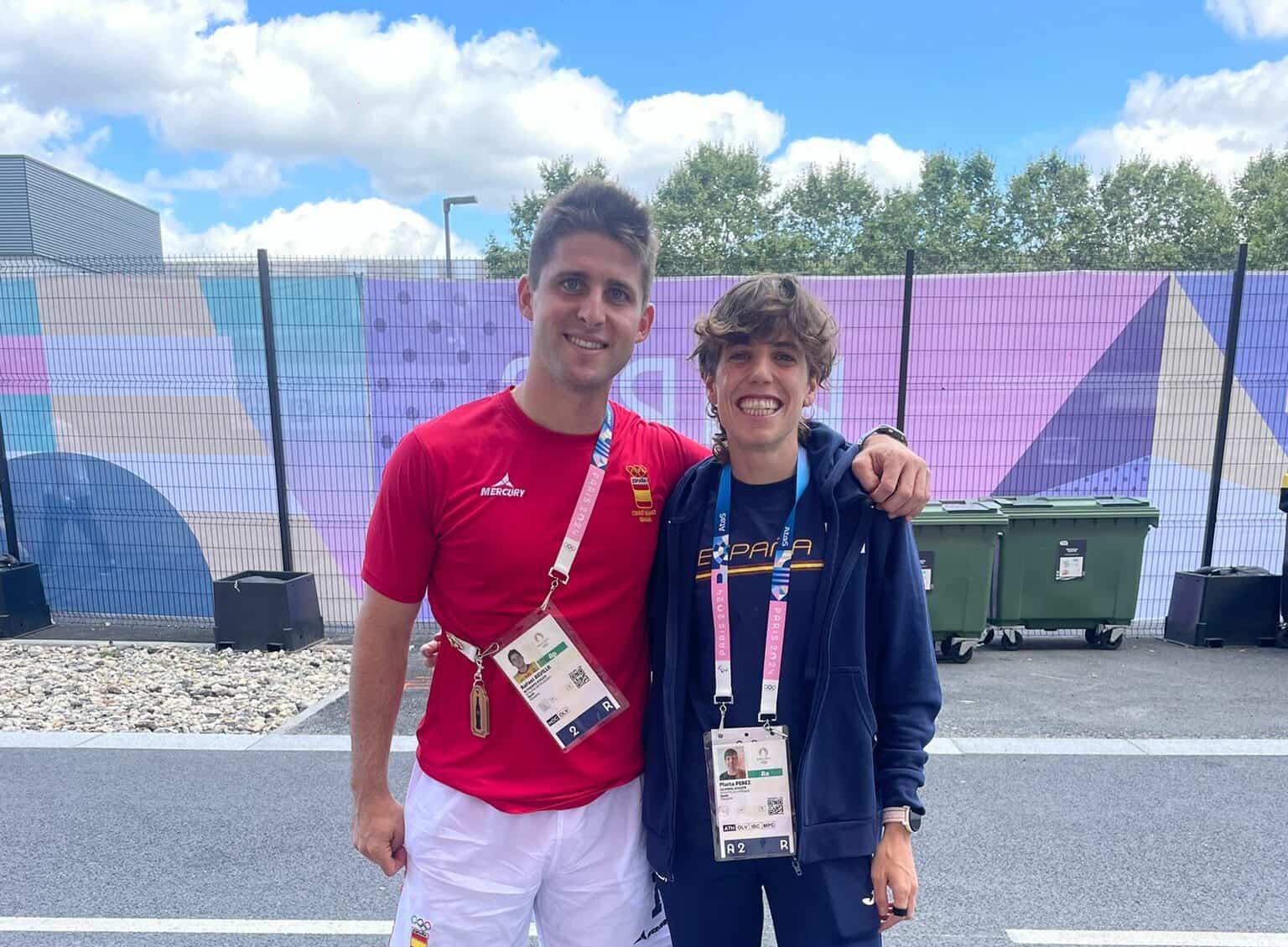 Rafa Revilla y Marta Pérez en los JJOO de París.