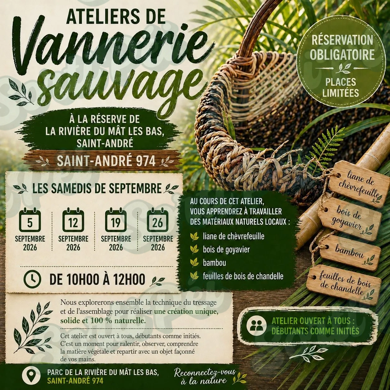 Atelier - Vannerie sauvage