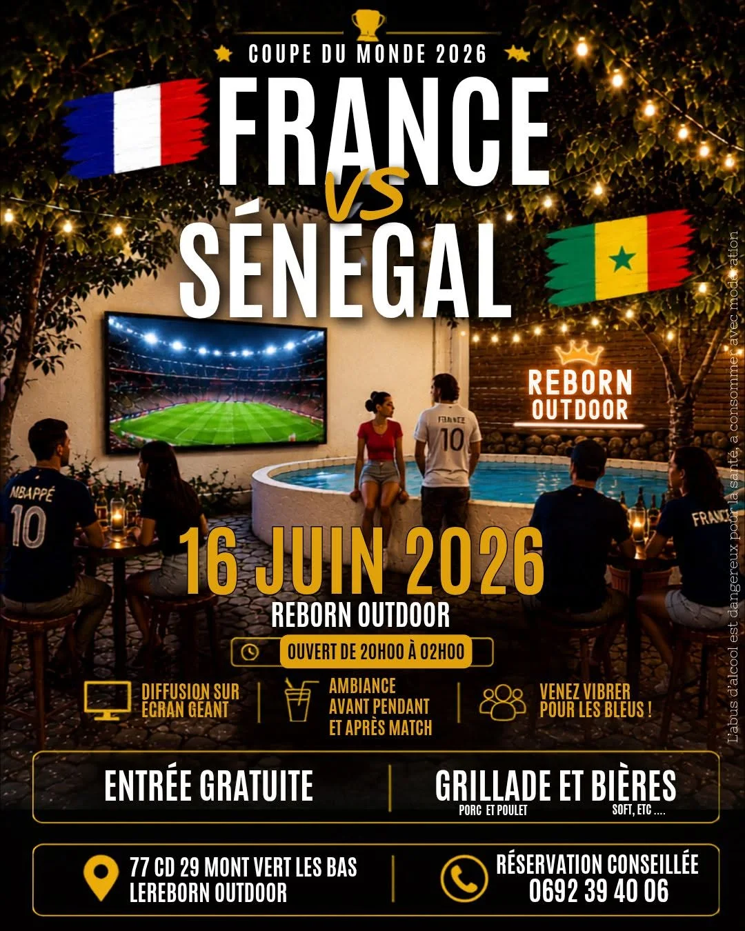 Fan zone football - France vs Sénégal
