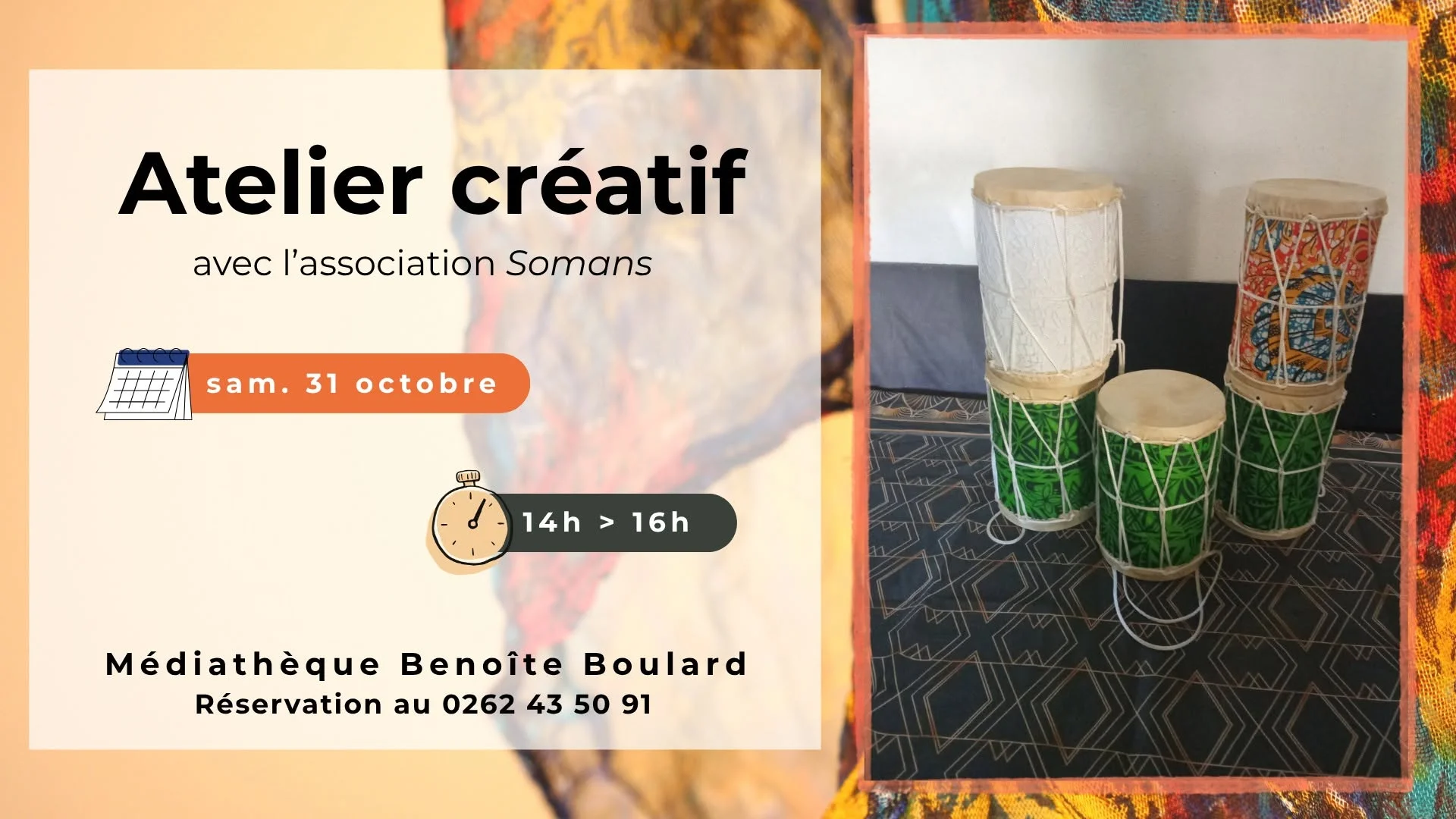 Atelier - Badadoum ! Création d’instrument