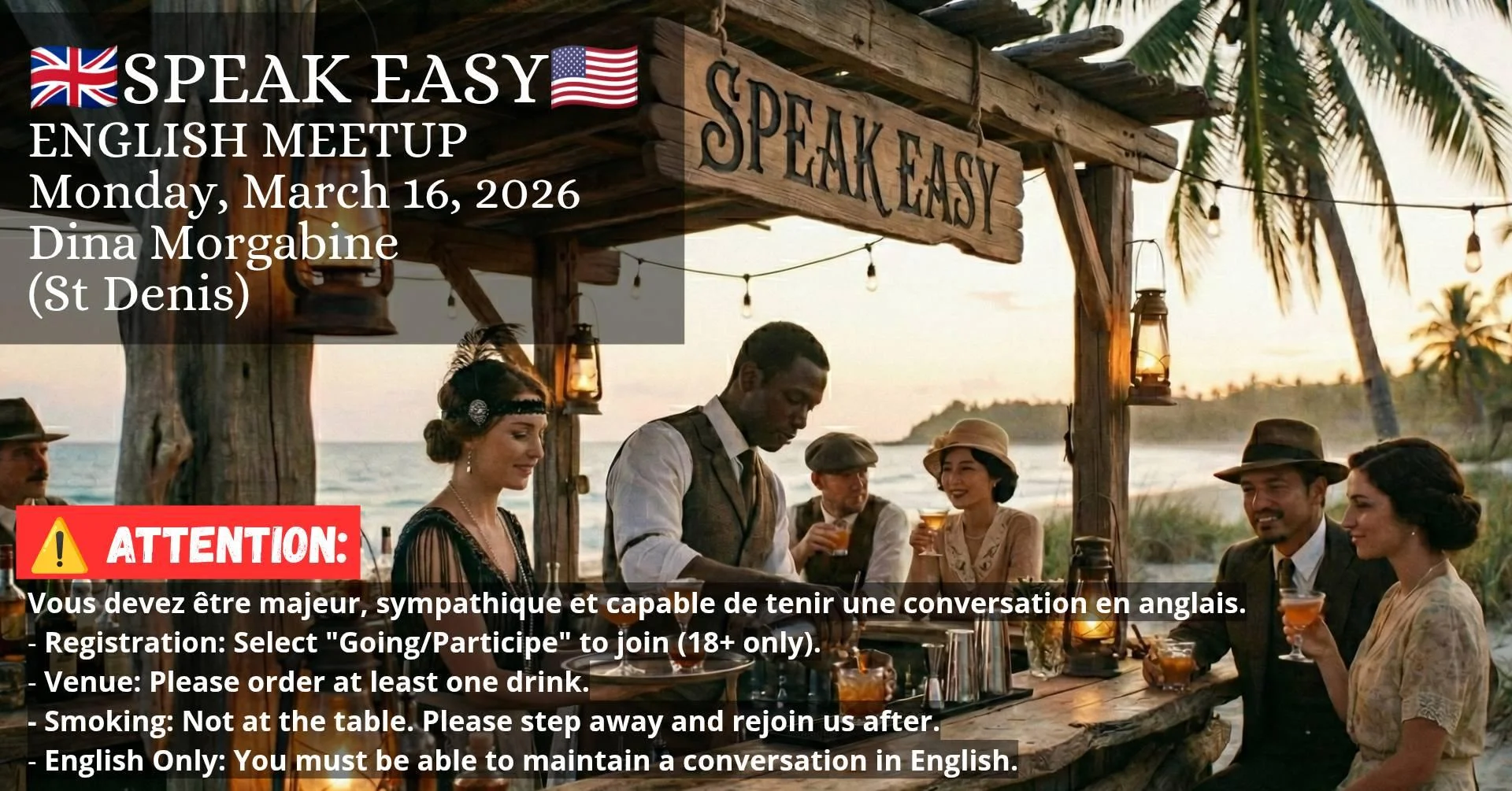 Rencontre - Meetup de conversation en anglais