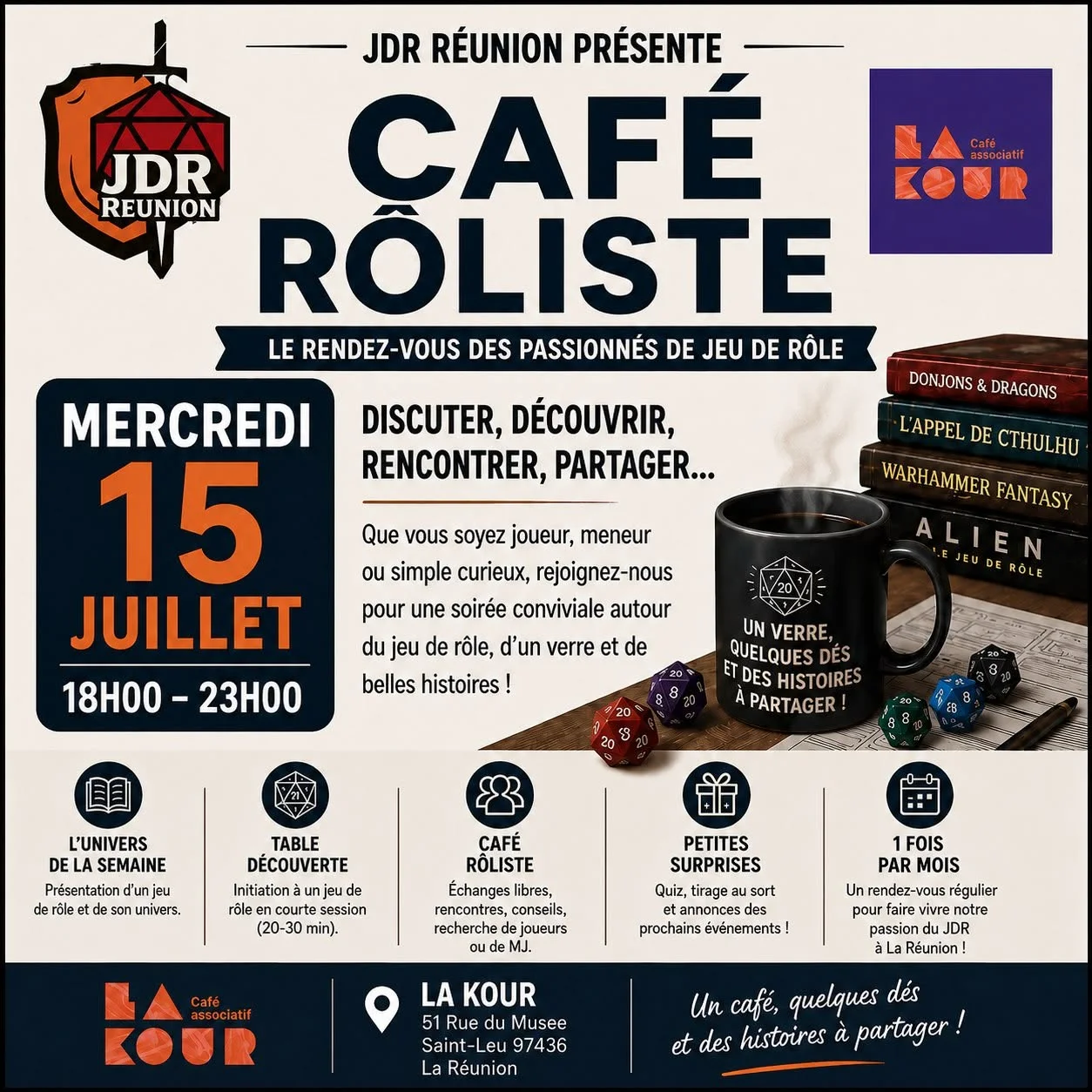 Soirée jeux - Café rôliste