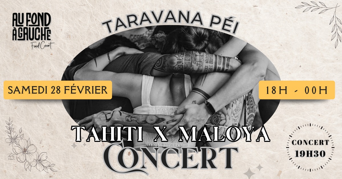 Concert - Taravana Pei (Tahiti x maloya)