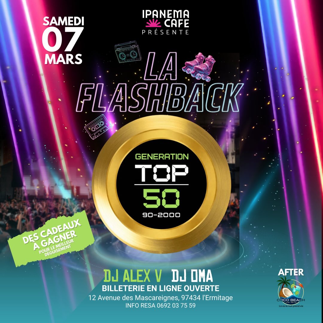 Soirée - La Flashback (Génération Top 50 90–2000)