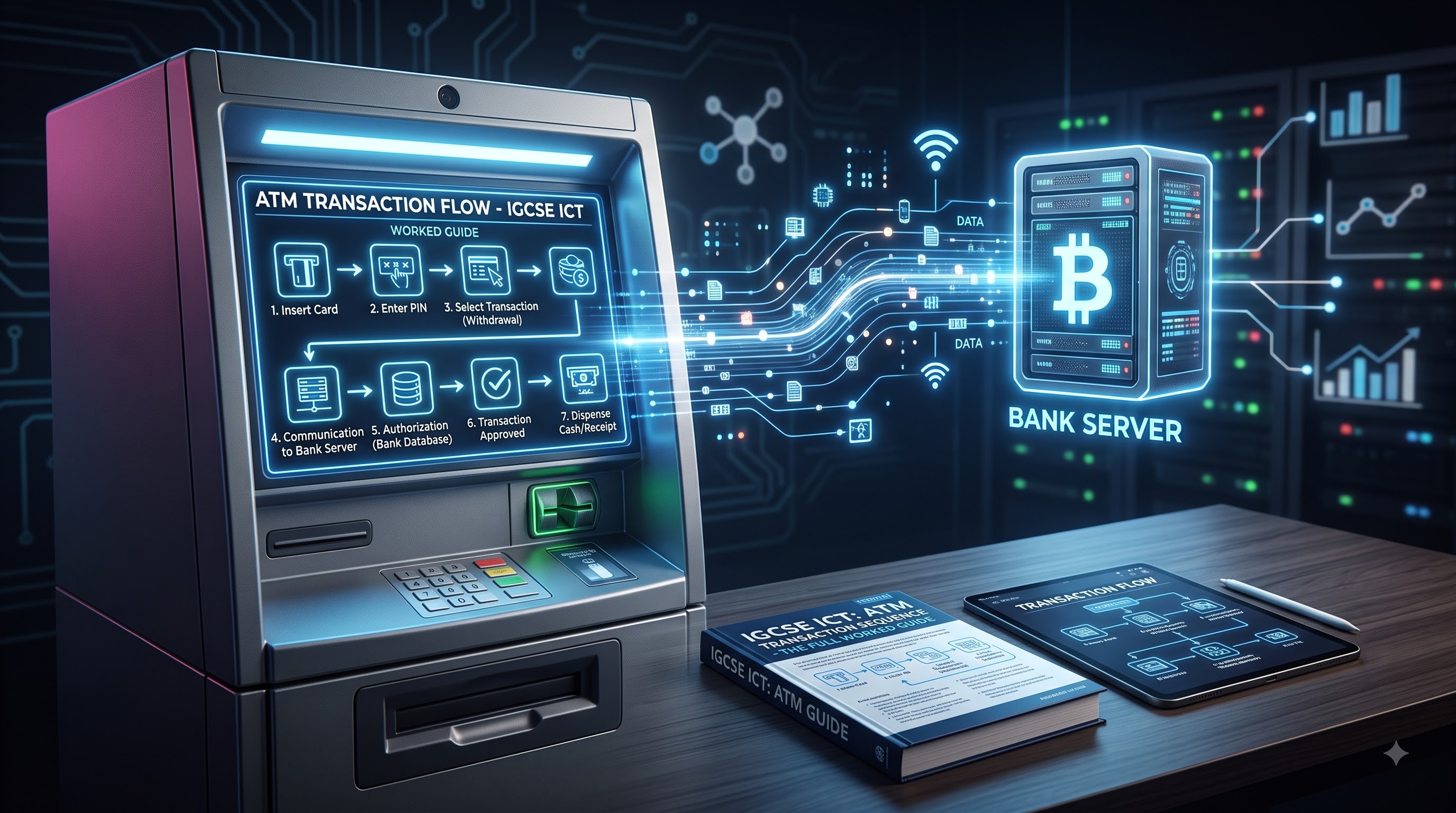 ATM TRANSACTION SEQUENCE IN IGCSE ICT: THE FULL WORKED GUIDE