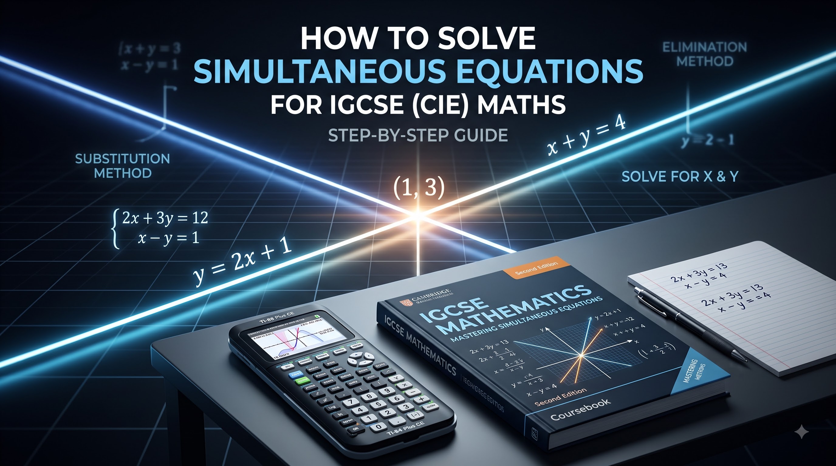 How to Solve Simultaneous Equations for IGCSE (CIE) Maths