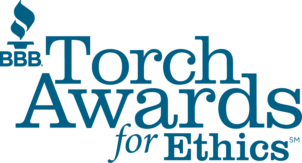 Image of Better Business Bureau's Torch Award logo