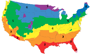 Attic Insulation Zoning Map