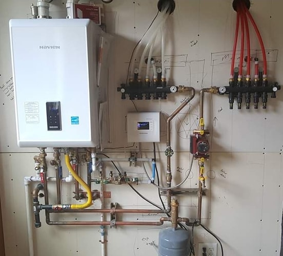 Hydronic heating installation by A Quality Plumber