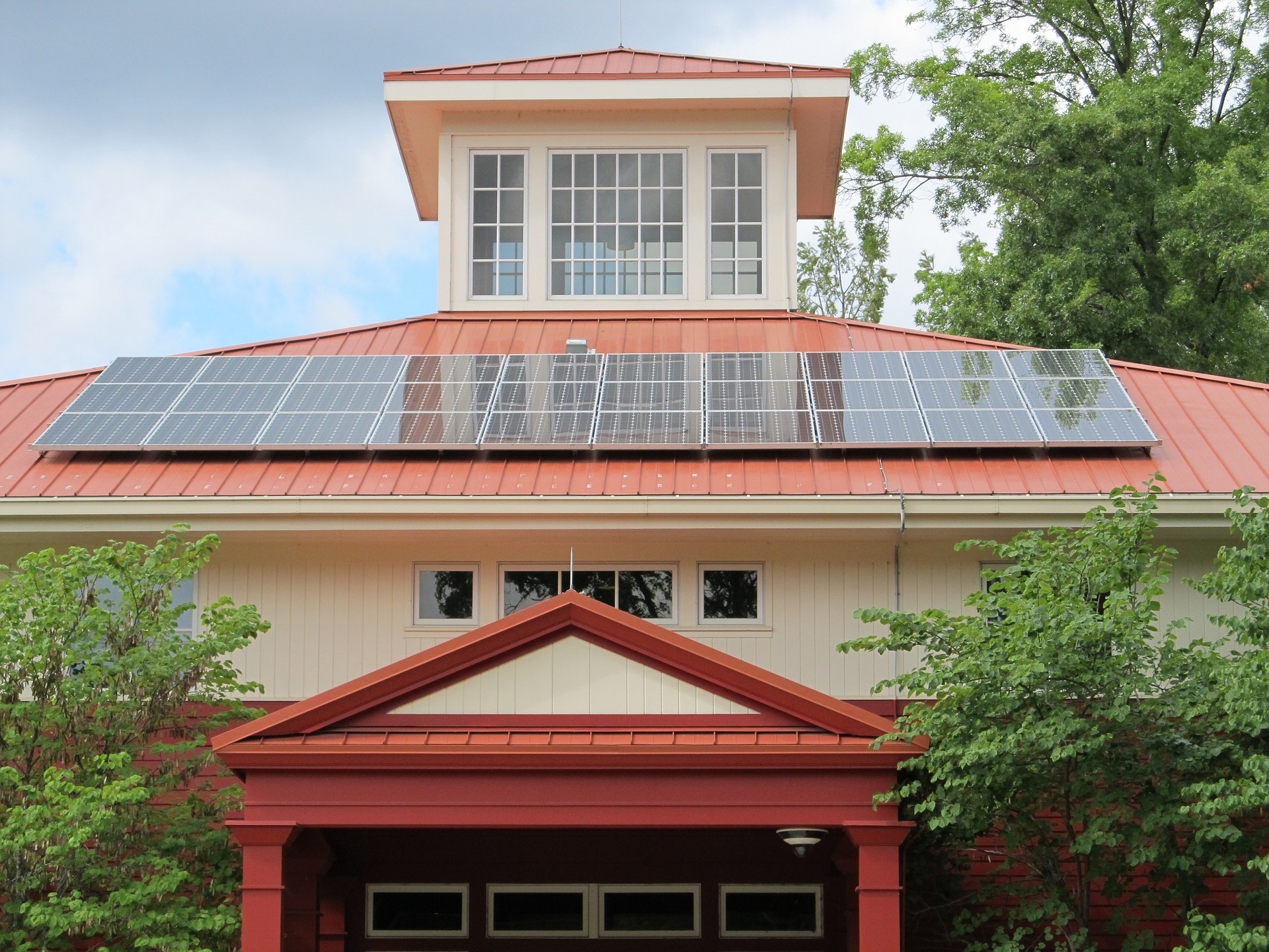 Solar power system installation for churches