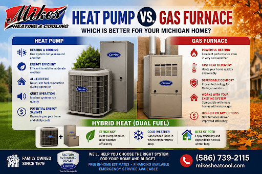 Heat Pump vs. Gas Furnace: Which Is Better in Michigan?