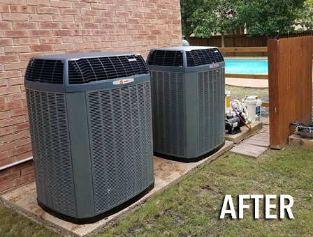 After state of an AC replacement project