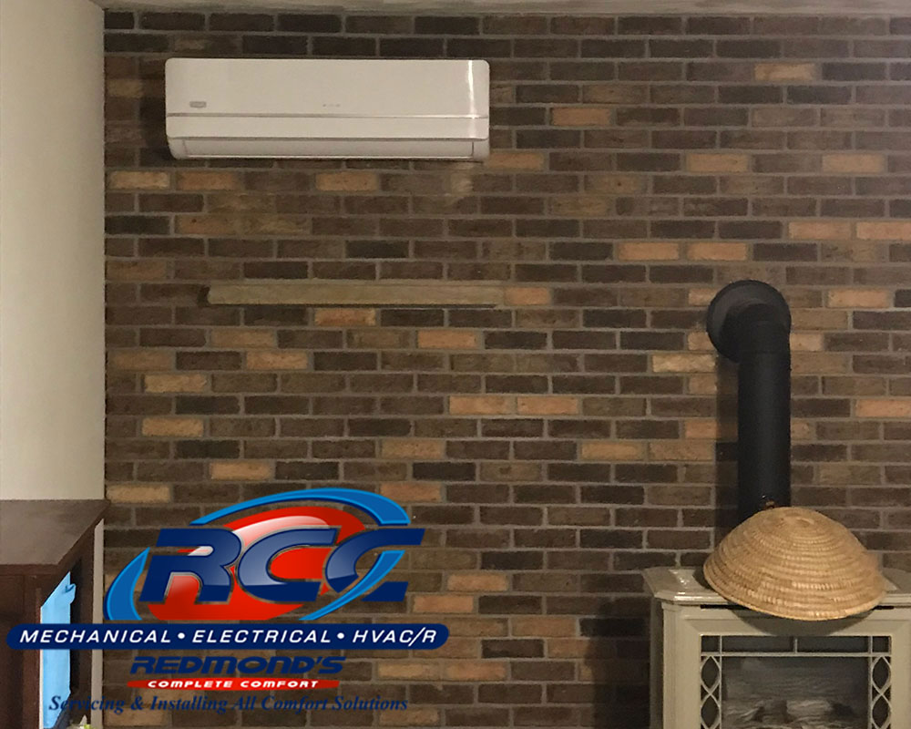 Bryant Highwall ductless heat pump unit in bonus room near State College, PS