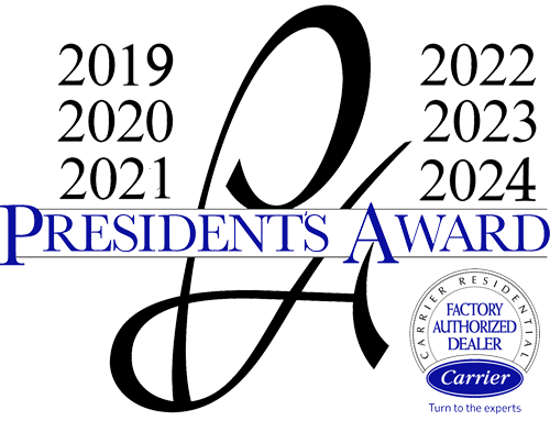 Carrier President's Award Winner - 2019, 2020, 2021, 2022, 2023 & 2024