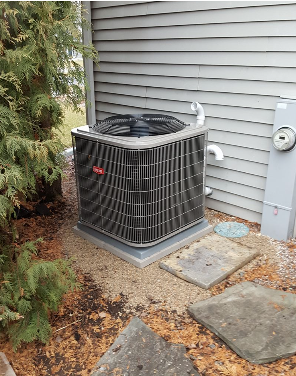 Removed 19 year old Goodman with new Bryant 16 seer A/C