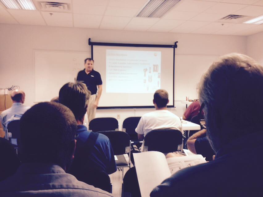 image of an instructor teaching an HVAC training class