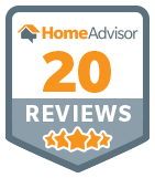 HomeAdvisor 20 Reviews Badge