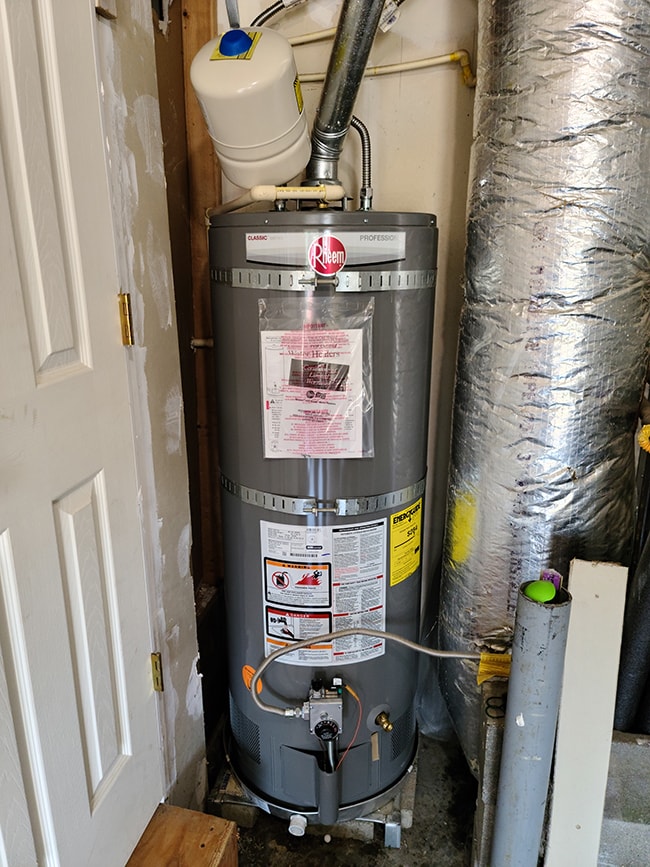 Water heater installation by A Quality Plumber